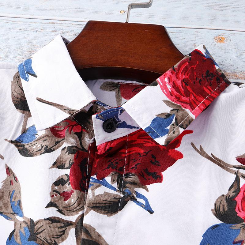 Hawaiian Men'S Short-Sleeved Beach Shirt 3D Printed Short-Sleeved Casual Shirt