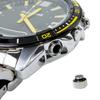 Alcohol Test LCD Screen Japan Quartz Watch Stainless EU Plug Yellow