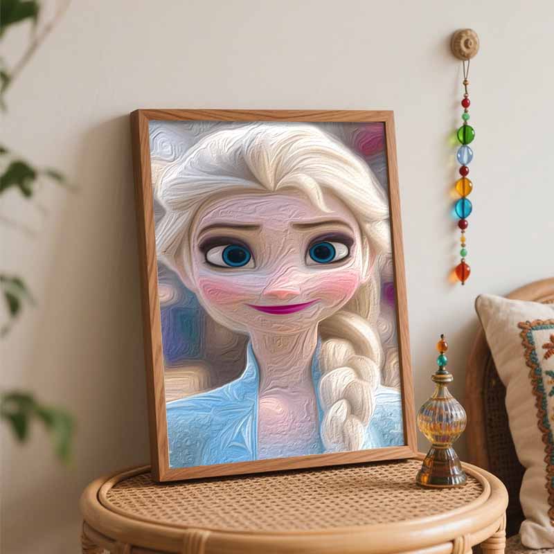 Disney Frozen Elsa Paint By Number Kit Portrait Drawing Canvas DIY Picture Home Decor For Gift Adult Wall Art Professional Craft