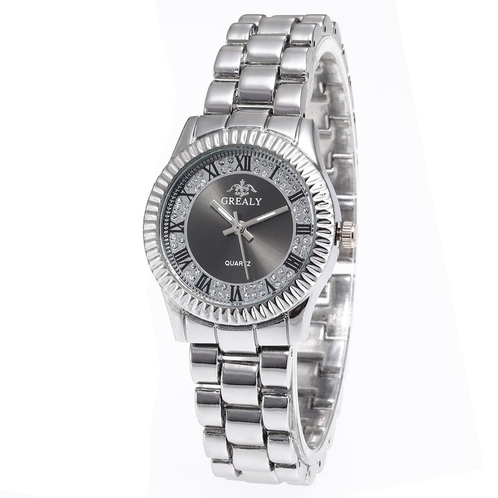 Yeni Moda Kadın Saatleri Paslanmaz Çelik Günlük Sevgililer Saati Erkek Bayan Saat Alaşım Kol Saati Roma Rakamlı Saat Relogio Feminino