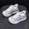 Little white shoes heightening women's shoes 2025 casual fashion versatile Korean version thick-soled breathable mesh dad shoes women's shoes