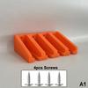 Can Store 4 Hold-Down Bar Fixtures-Wall Mounting Tool Rack Storage And Finishing Tools Diy Utility Shelves With Screws