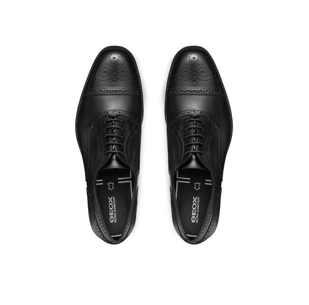 Полуботинки Geox U Walk Pleasure F U46H8B 00043 C9999 чёрный