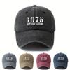 Unisex Baseballová čepice s potiskem písmen 1975 LIMITOVANÁ EDICE Kšiltovka se zakřiveným okrajem Vypraná Retro Outdoorová Lehká Kšiltovka