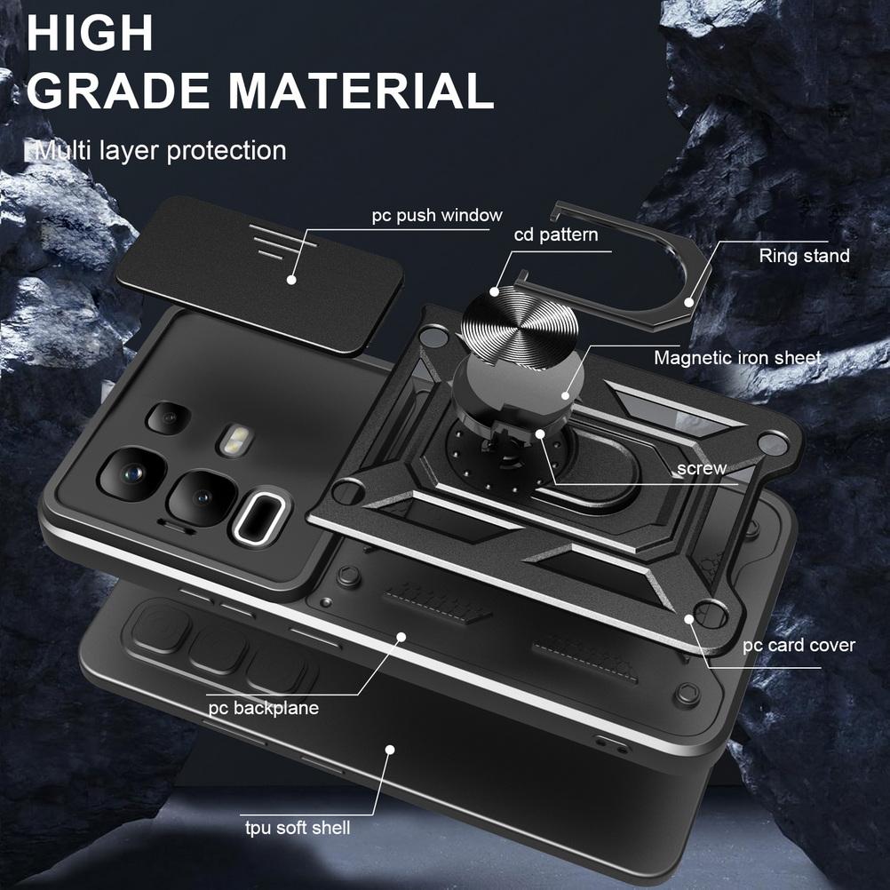 Kamera Schutzhülle für Infinix Note 50x Note 50 Pro + Note 40x 30 Pro INFINIX Zero 40 30 Armor Hybrid Metallring Halter Abdeckung