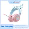 Fones de Ouvido Bluetooth Sem Fio 2 em 1 Fofos Chifres/Orelhas de Gato Gamer Headset 3.5mm Fones de Ouvido para Jogos Presente para Crianças Baixa Latência