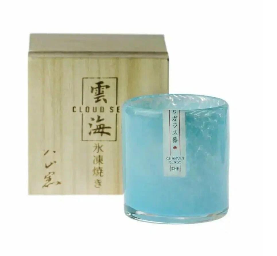 Ancient frozen-yaki Unkai pure hand-made glazed wine glass sake fragrant teacup Japanese whiskey glass