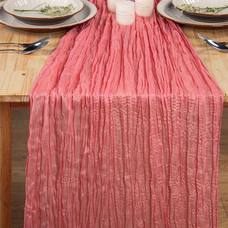 Sheer Voile Table Runner Wedding Birthday Party Decor