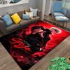 "Anime Style Satoru Gojo Carpet with Red and Black Design Pattern" Suitable for use as an anti-slip for living room bedroom sofas
