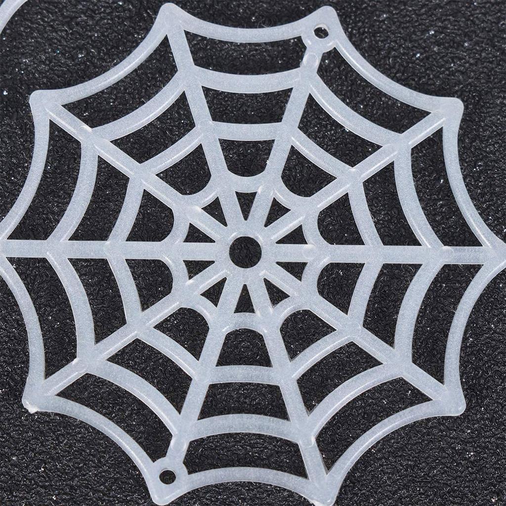 20 Pcs Spider Web Felt Coasters Plastic Coasters Horror Decor Fashion Gifts