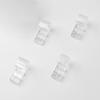 4Pcs Anti-slid Sturdy Hook Clip Plastic Practical Annular Clip Hanger for Home