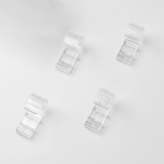 4Pcs Anti-slid Sturdy Hook Clip Plastic Practical Annular Clip Hanger for Home