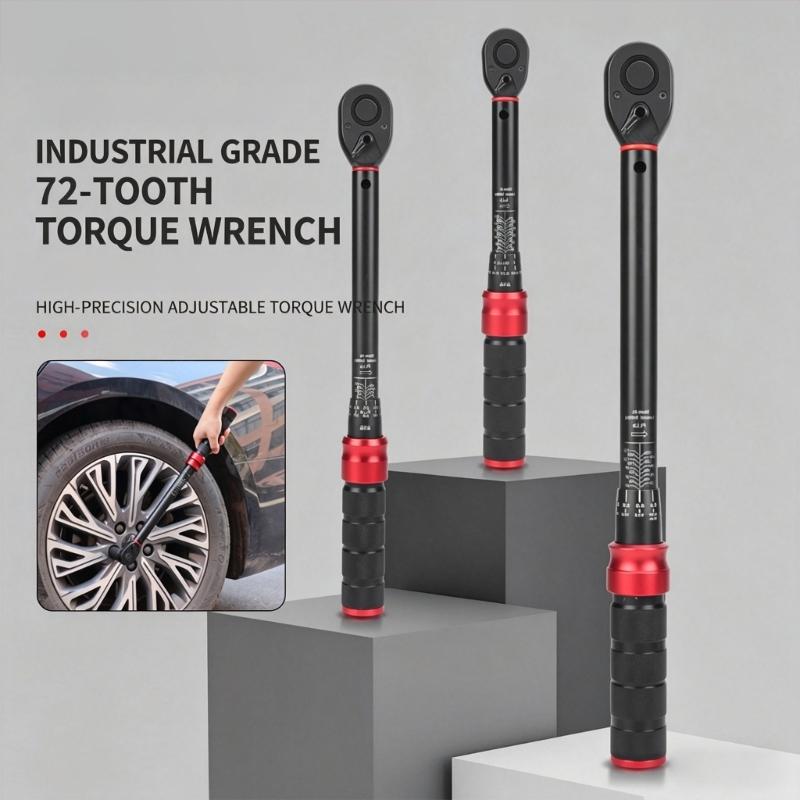 Professional Torque Wrench Tool 1/4" 3/8" 1/2" Drive Antislip Handle For DIY Projects And Bike Maintenance