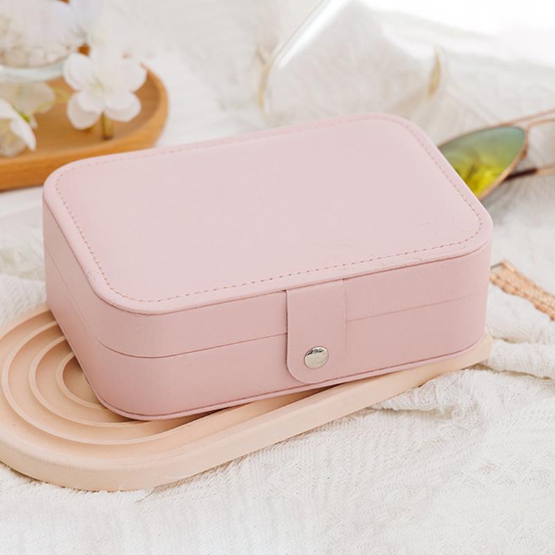 Jewelry Storage Box Double-layer Earrings Necklace Storage Box Portable Travel Jewelry Box Large Capacity Jewelry Display Box