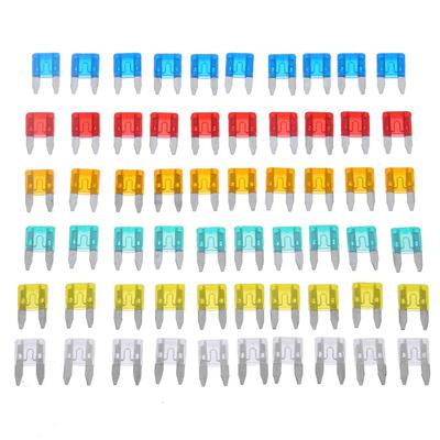 300-60pcs Auto Car Truck Mini Fuse Blade 5A 10A 15A 20A 25A 30A Mixed Kit Fuse Set Fuse Replacement Truck Refitted Car Blade
