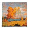 Mulberry silk scarf  new retro winter beautiful ginkgo printing four seasons shawl sunscreen dual-purpose