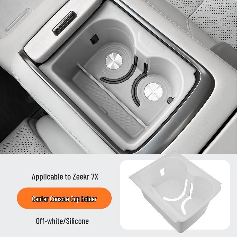 Caixas de Armazenamento Ocultas Compatíveis para 25 Modelos Zeekr 7X: Porta, Console Central, Debaixo do Assento, Apoio de Braço em Silicone