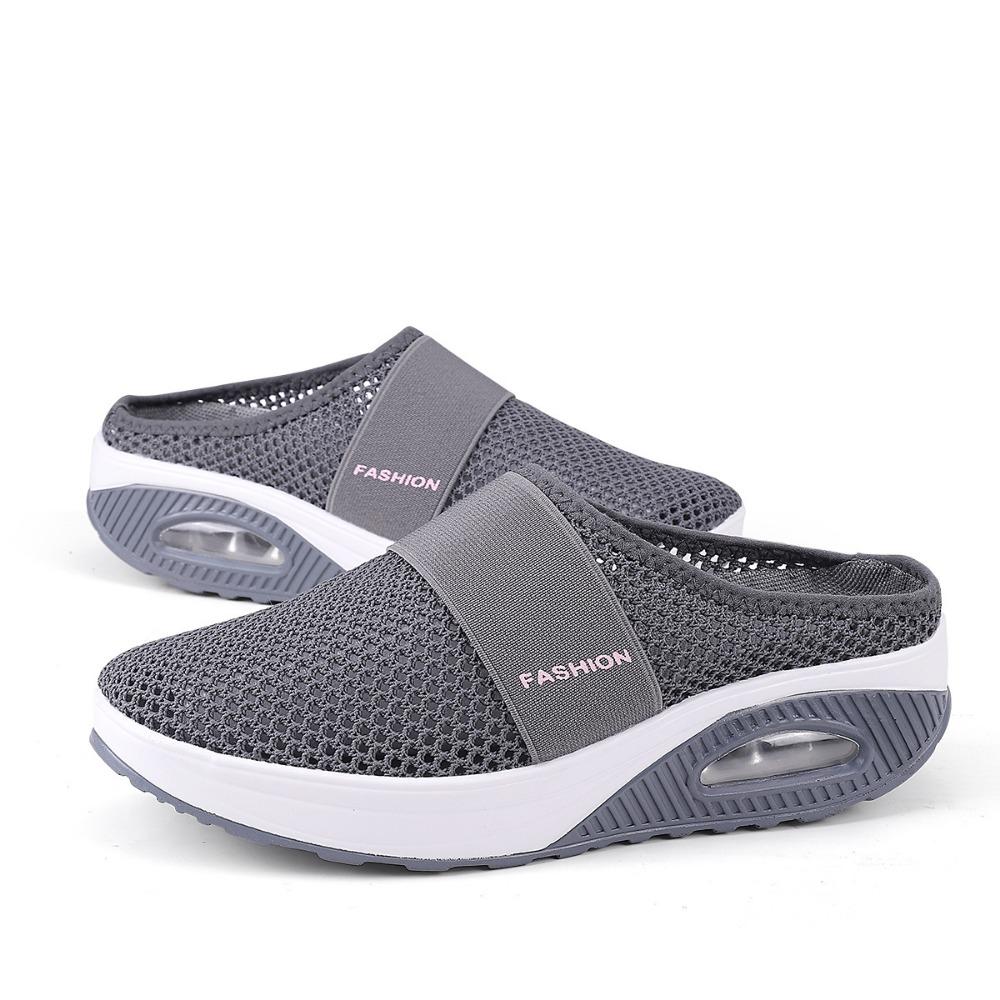 Breathable Sports Sandals for Women Summer Casual Mesh Slip On Shoes with Air Cushion