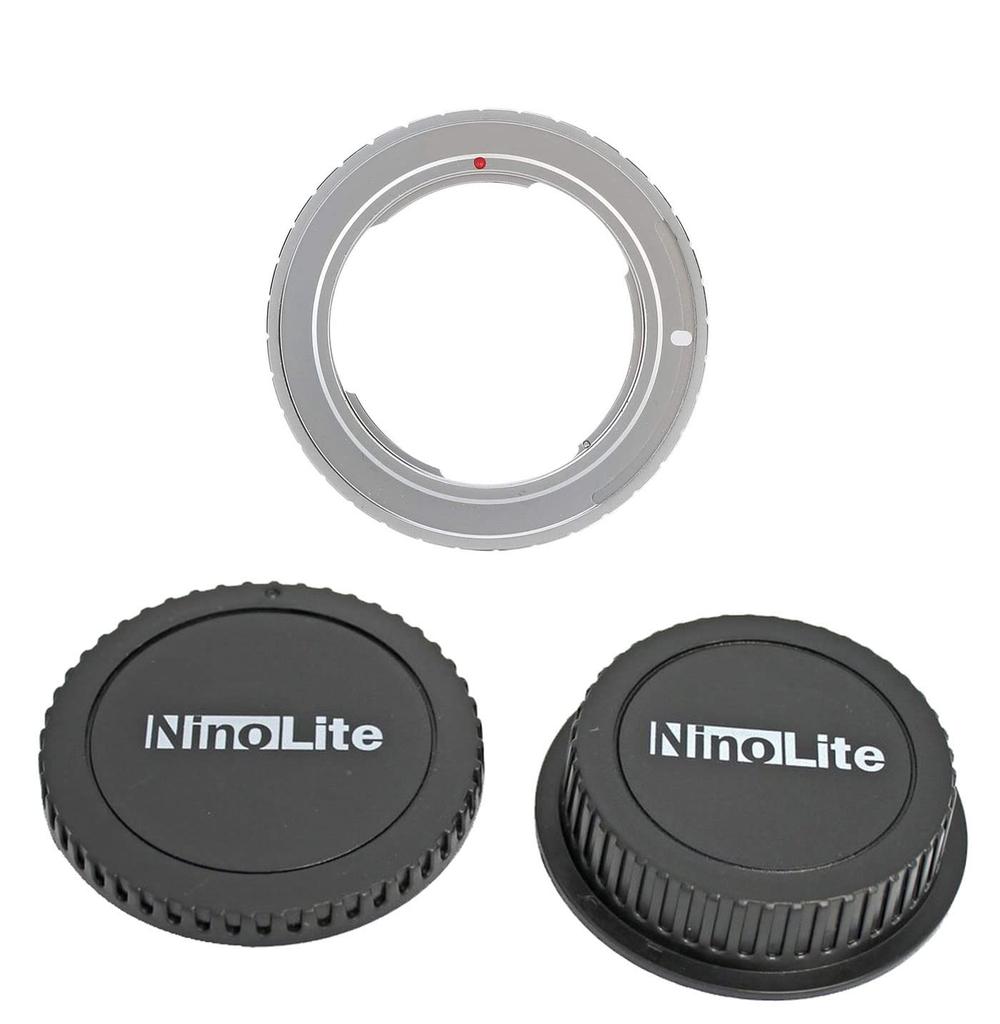 NinoLite Adapter Set with Canon EF Lens EOS Camera Body Caps 3-Piece C/Y-EOS &