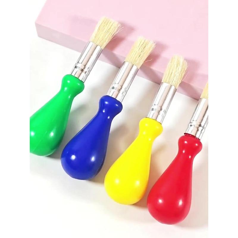 User-Friendly Paintbrushes Designed for Artists, Featuring Comfortable Grip Handles Ideal for Projects, Crafts, and Artistic Endeavors.