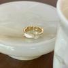 Elegant Adjustable Pearl Ring For Women Unique Design Highend Fashion Statement Jewelry