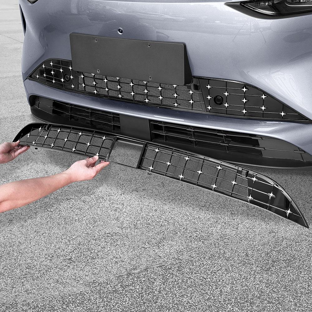 For BYD Sea Lion 06 EV Integrated Insect Screen Silver Star Front Bumper Grille Water Tank Grille Insect Proof Net Accessories