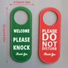 Bulletin Board Double-Sided Make Up Room Cleaning Label Door Hanger Tags Do Not Disturb Signs Door Knobs Hanger Pendant