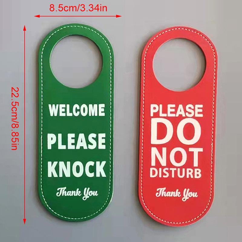 Bulletin Board Double-Sided Make Up Room Cleaning Label Door Hanger Tags Do Not Disturb Signs Door Knobs Hanger Pendant