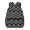 World Serpent Jormungandr Viking Runic Compass Student Backpack School Bag Hiking Daypack for Men Women Bookbag Shoulder Bags