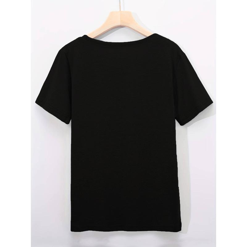 Retro 80-talls Neon Grafisk T-skjorte for Kvinner - Girls Just Wanna Have Fun Geometrisk Trykk Rund Hals Kort Erme Avslappet Passform Vår Sommer Avslappet Vintage T-skjorte