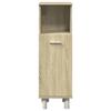 4 piece bathroom furniture set in Sonoma oak wood based material