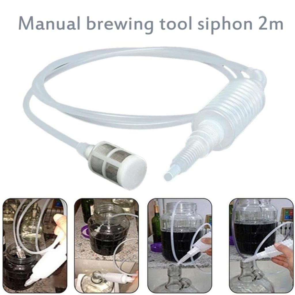2M New Siphon Beer Hose Household Plastic Beer Wine Brewing Filter Hose Tool