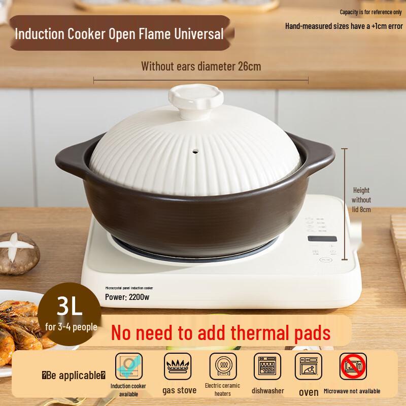 Multi-Stove Ceramic Casserole Pot