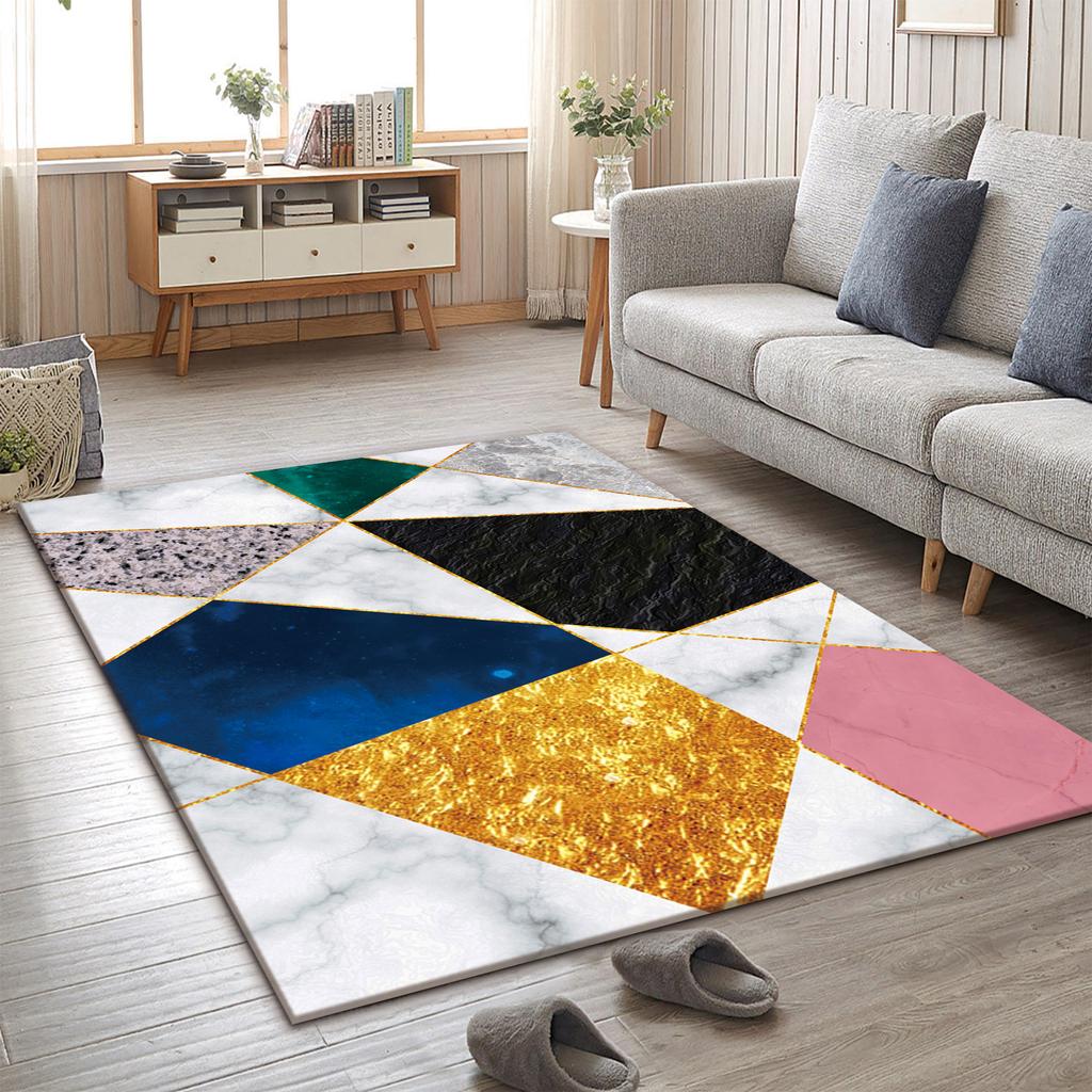 Skandinávský obývací pokoj Minimalistické linie Koberec Ložnice Konferenční stolek Šatní skříň Podložky na podlahu Rohožky ke dveřím