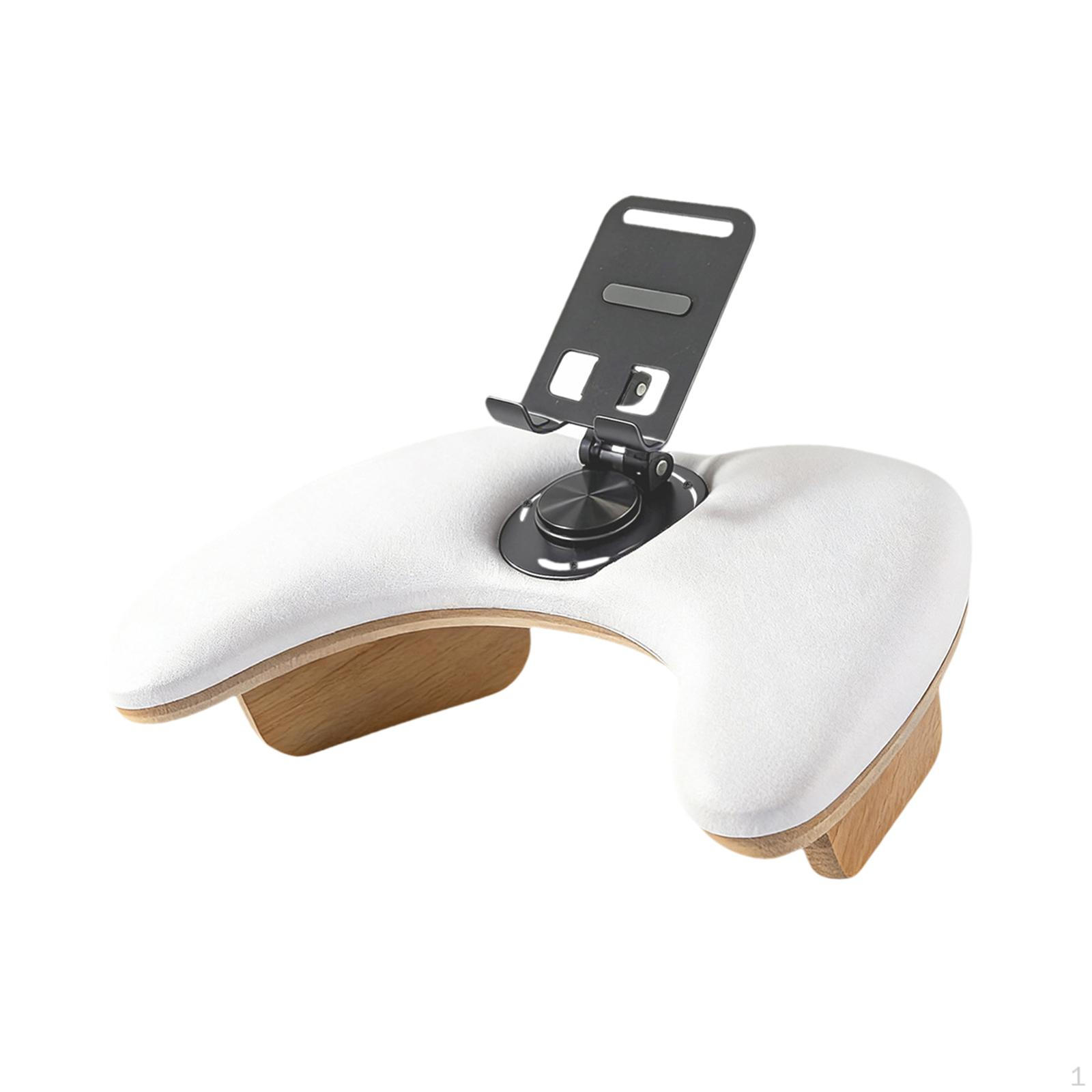 

Manicure Cushion for Hand Rest, Armrest, Nail Support, Microfiber, PU Leather, Swivel Smartphone белый