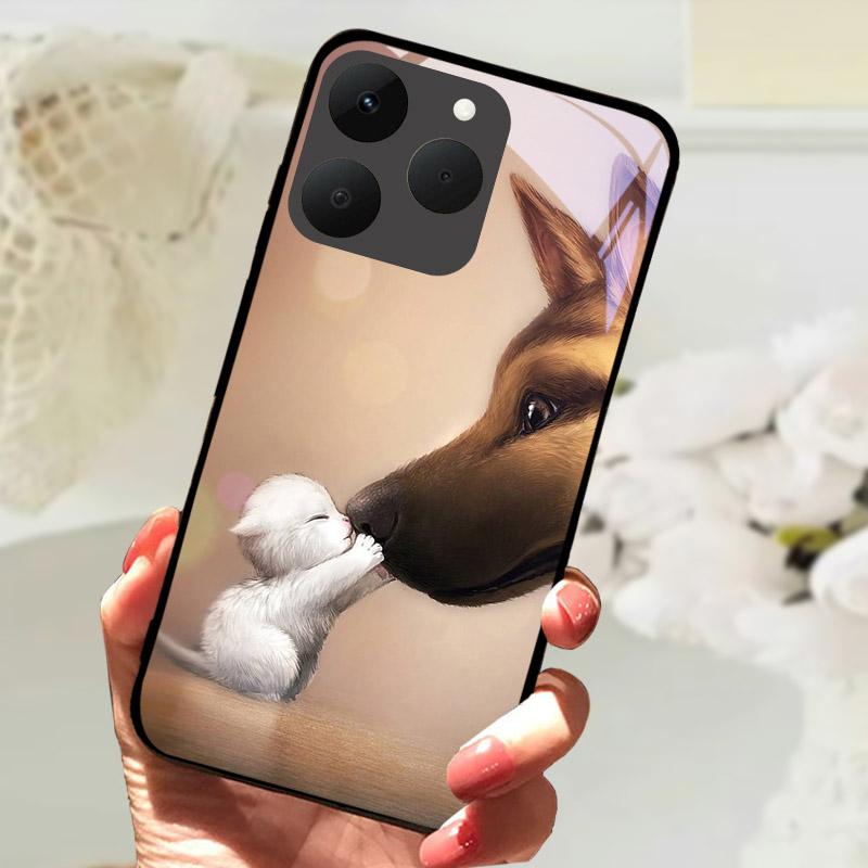 For Realme 15T 5G Phone Cases Back Cover Fundas Tempered Glass Shockproof Case For Realme15T RMX5111 Shell Coque Capa Bumper