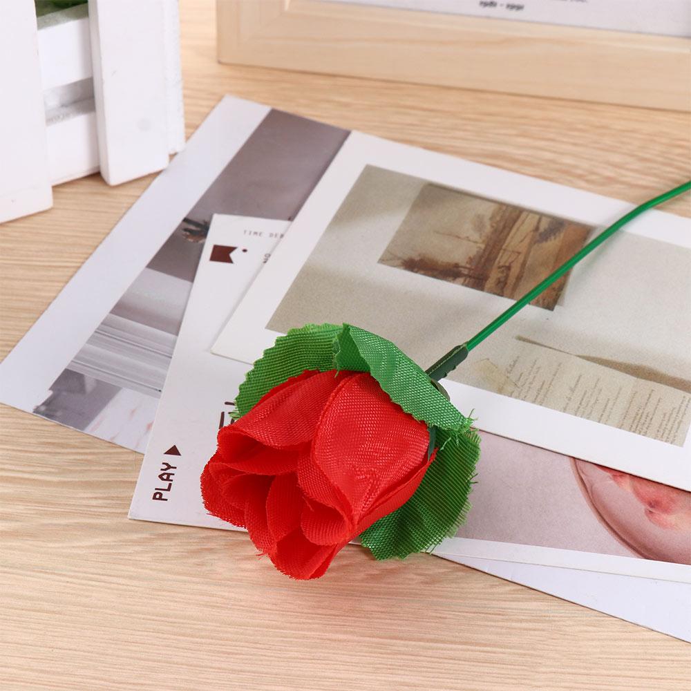 

Props Flame Appearing Flower Magic Trick Rose Torch to Rose Magic Fire Rose Change Roses Magic червоний