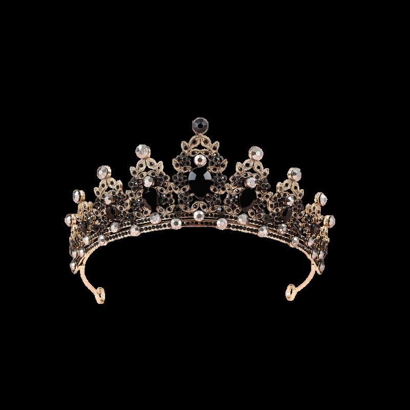 Wedding and Birthday Headband Leaf Inlaid with Rhinestone Crystals Colorful Princess Bridal Accessories