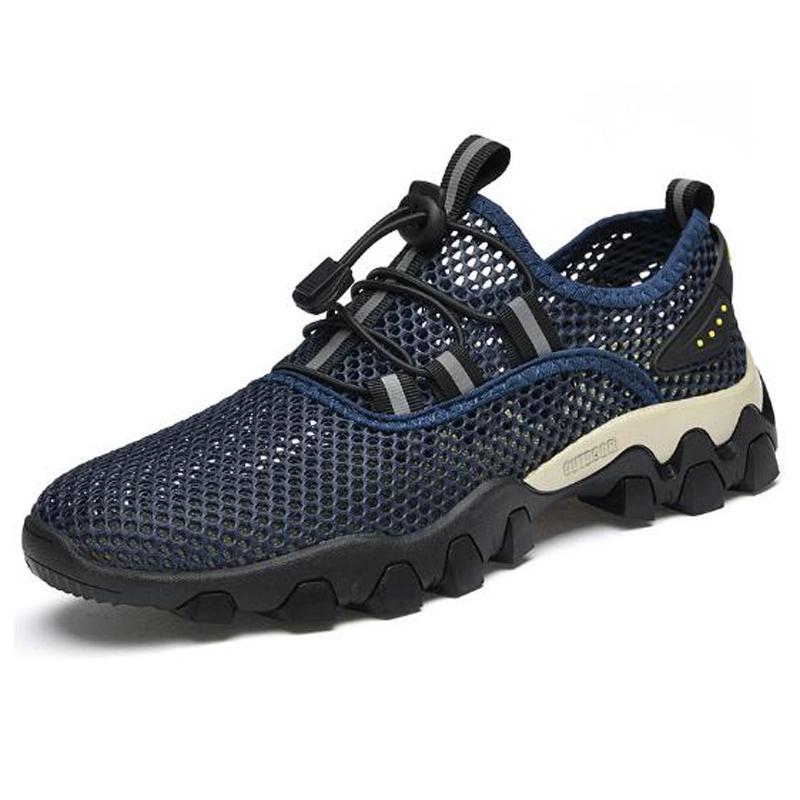 Fashion Large Size Men's Summer Breathable Mesh Shoes Sports Casual Sandalet Erkek Hiking Travel Hiking Mesh Shoes Sandalet Erkek H929