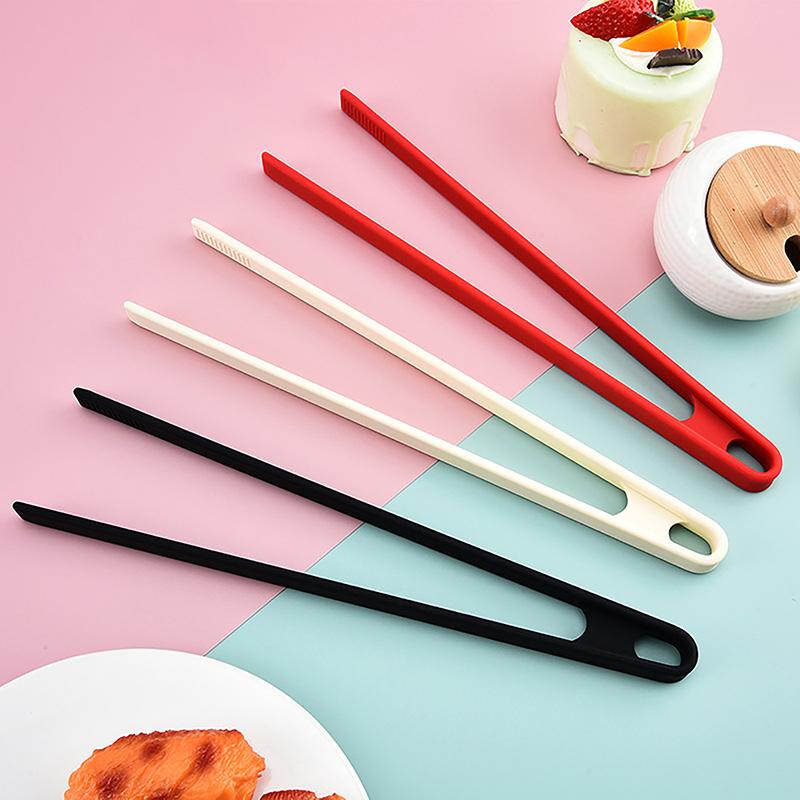 Silicone Food Toast Tongs Trivet Tongs For Kitchen Tongs Non-Slip Cooking Clip Clamp Bbq Salad Tools Grill Kitchen Accessories