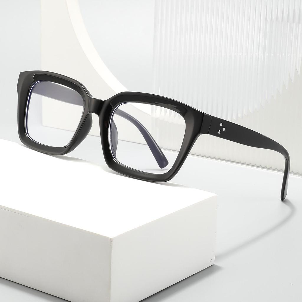 Trendy Multi-color Flat Lens UV Protection Casual Office Glasses