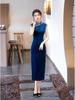 2025 Linxiangman Velvet Cheongsam: Retro Shanghai-Inspired Sleeveless Long Dress