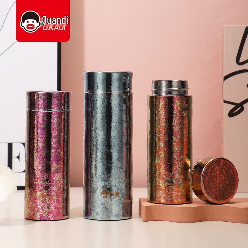 Kuangdi Vacuum Insulated Double-Layer Titanium Cup, Business Couple's Gift with Printing