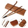Tea Spoons Set Accessories for Lovers Gift Chinese Tong Ceremony Gongfu Utensils Loose Scoop Light Brown