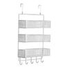 Over the Door Organizer Sturdy Metal Wire Basket Shelf Space Saving Rack for Home Dormitory Laundry