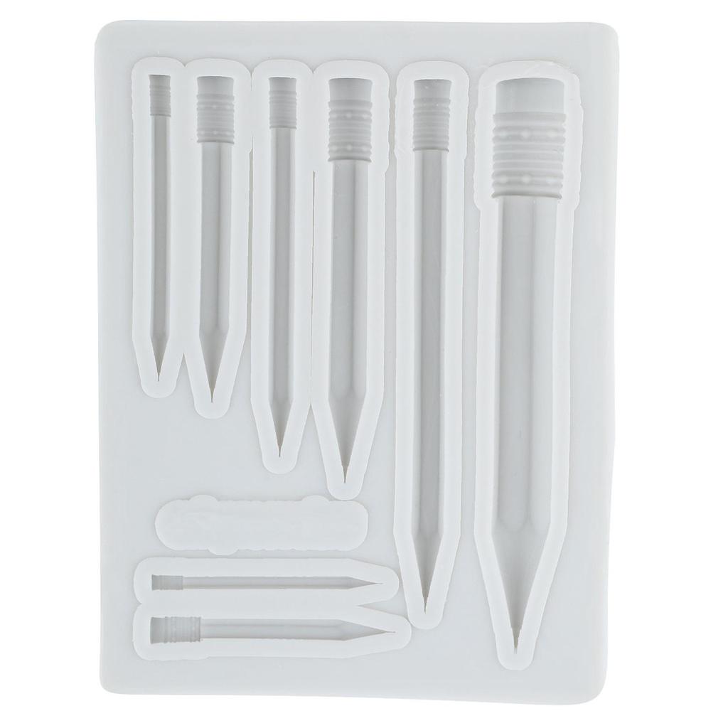 Stampi in Silicone per Materiale Scolastico Matita Globo Libro Pastello Stampo Fondant Strumenti per Decorare Torte Topper per Cupcake Stampo Caramella Cioccolato Gumpaste