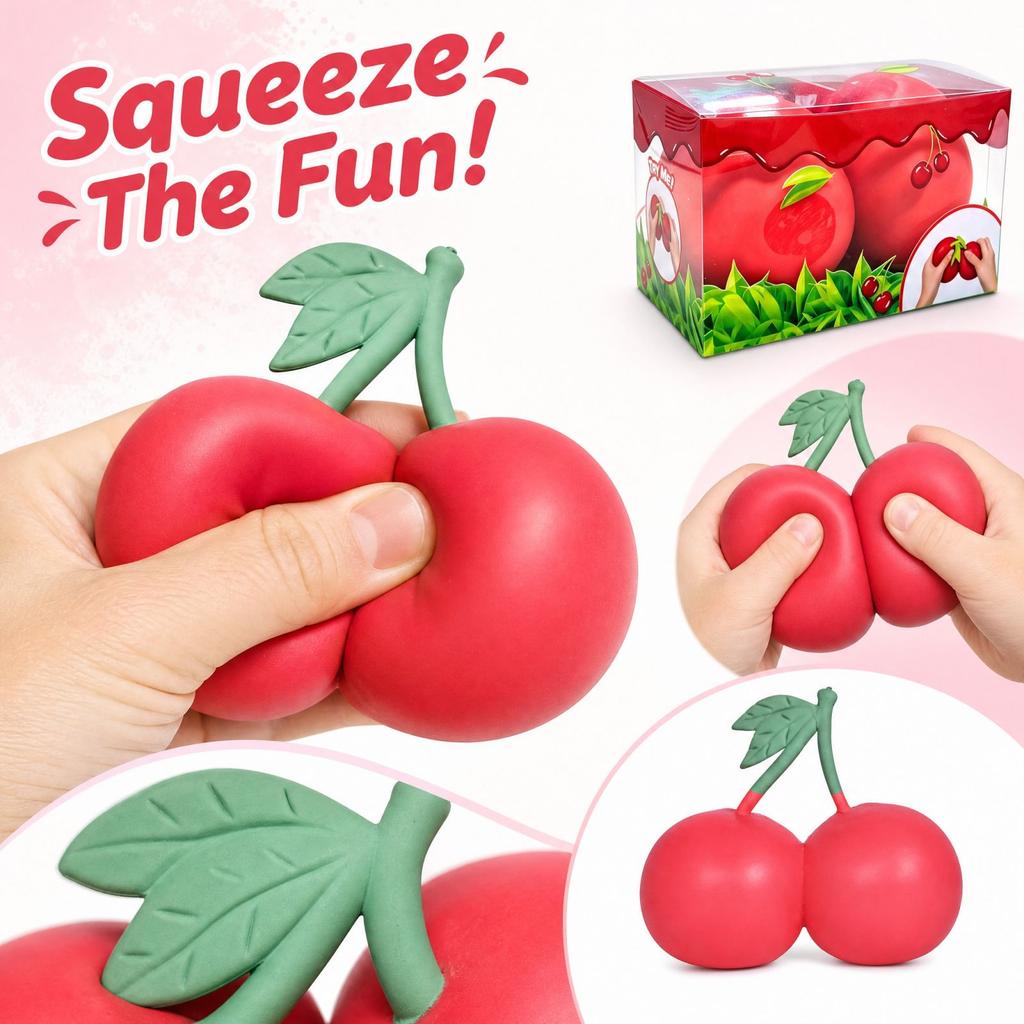 Shaped Stress Toy, Cute Sensory Toy for Adults and Kids, Comes with Clear Plastic Box