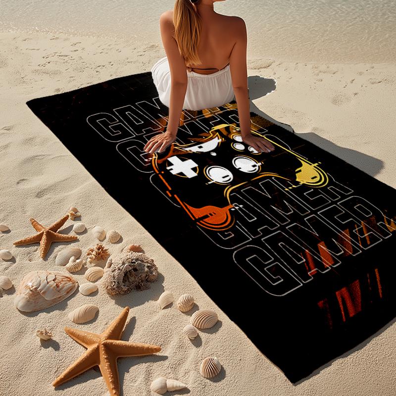 Geek Gamer Culture Beach Towel, Super Soft Microfiber, Gift for Her/Him, Birthday, for Pool, Beach, Travel, Home Decor Fan gifts