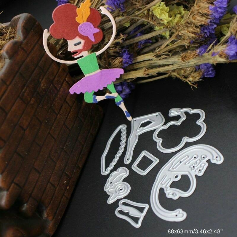 Dancing Lady Cutting Dies Metal Stencil DIY Scrapbooking Album Hartie Card Embsing Craft Die Cut Dancer