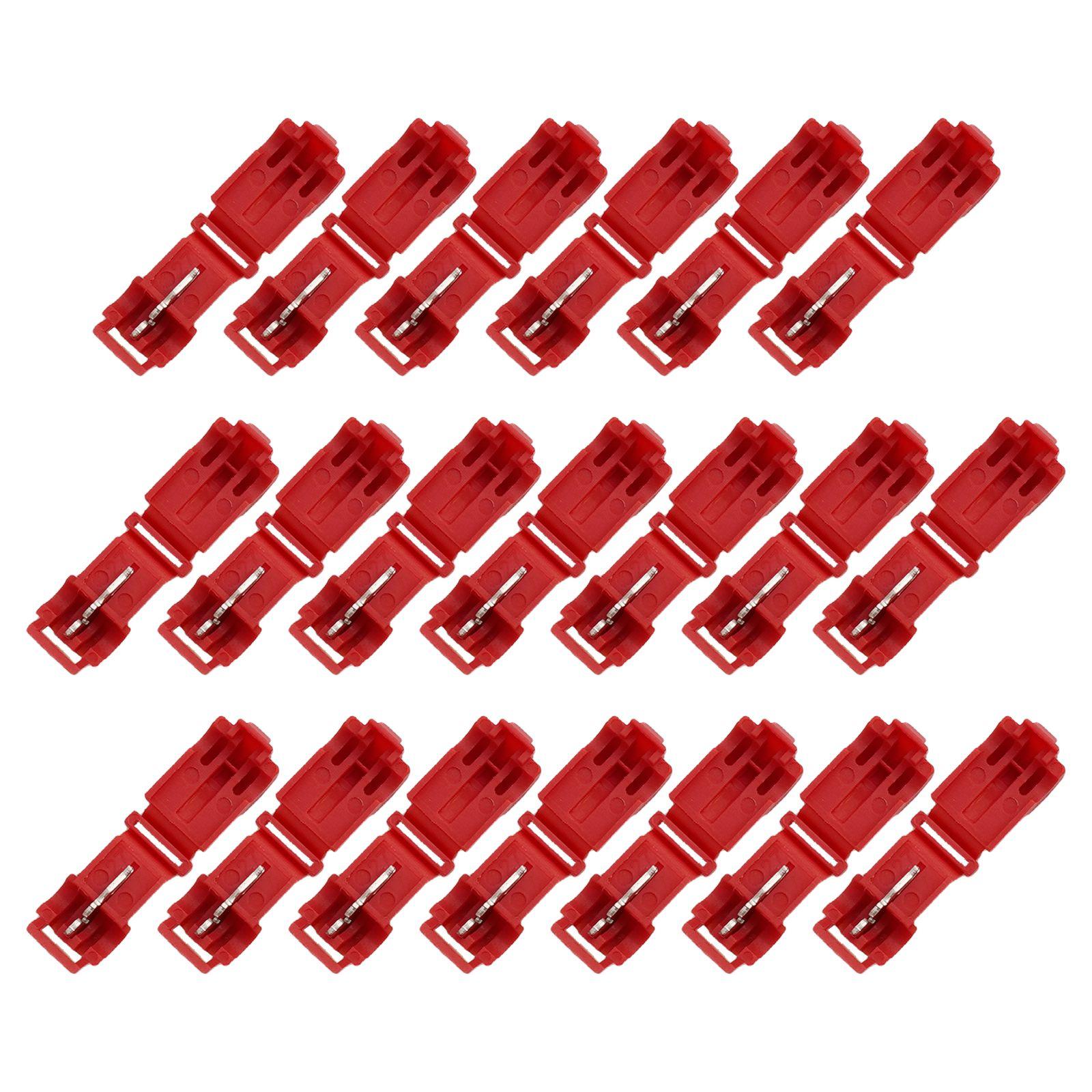 

20pcs T Shape Electrical Cable Connector Terminal Blocks For Robotic Mowers Boundary Cables Charging Stations T-junctions